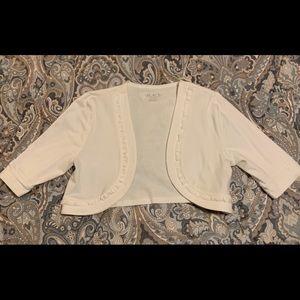 Children’s Place White Bolero Cardigan